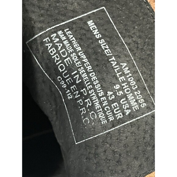 Andrew Marc Wingtip‎ Brown Leather Lace Up Ankle Boots w/ Zipper Men 9.5 C99-112 - Picture 14 of 16